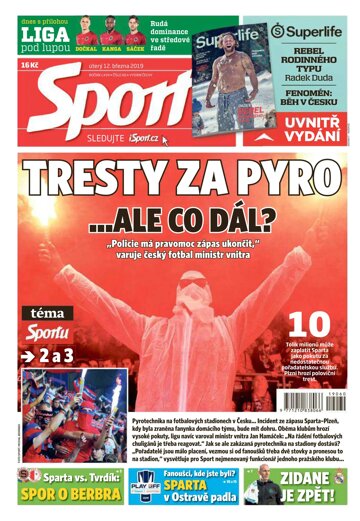Obálka e-magazínu Sport 12.3.2019