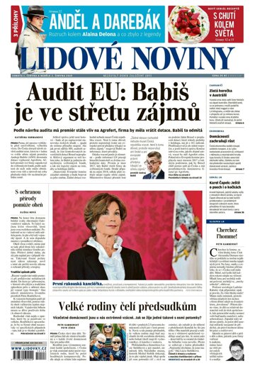 Obálka e-magazínu Lidové noviny 1.6.2019