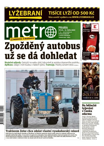 Obálka e-magazínu deník METRO 15.1.2020