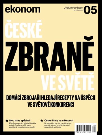 Obálka e-magazínu Ekonom 05 - 30.1.2020
