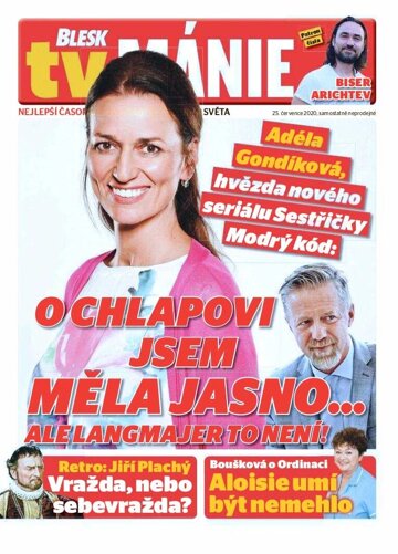 Obálka e-magazínu Blesk Tv manie 25.7.2020