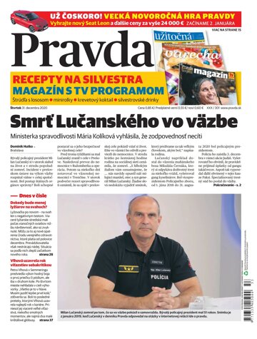 Obálka e-magazínu Pravda 31. 12. 2020