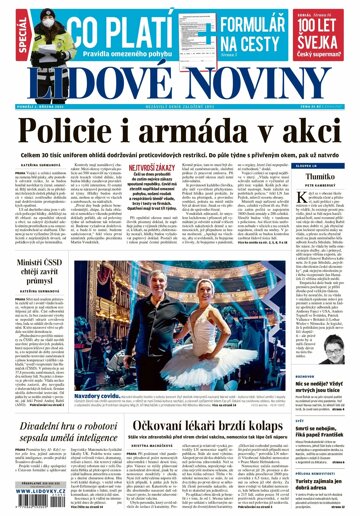 Obálka e-magazínu Lidové noviny 1.3.2021