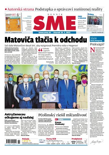 Obálka e-magazínu SME 16-3-2021