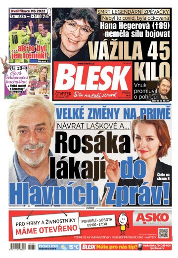 Obálka e-magazínu Blesk 25.3.2021