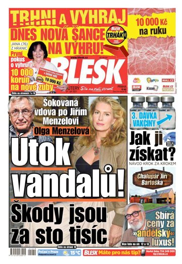 Obálka e-magazínu Blesk 21.9.2021