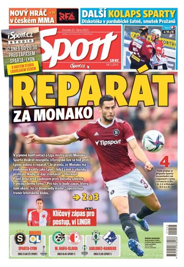 Obálka e-magazínu Sport 21.10.2021