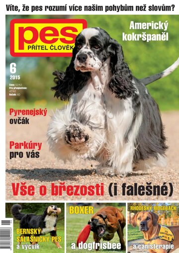 Obálka e-magazínu Pes přítel člověka 6/2015