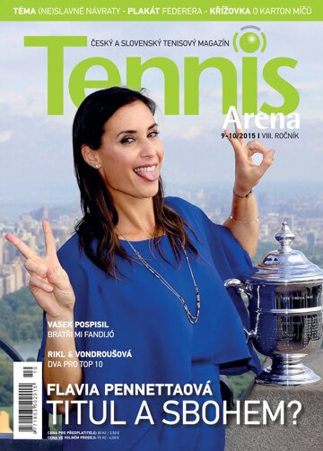 Obálka e-magazínu Tennis Arena 9-10/2015