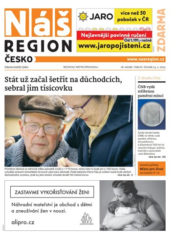 Obálka e-magazínu Náš Region - Česko 8/2023