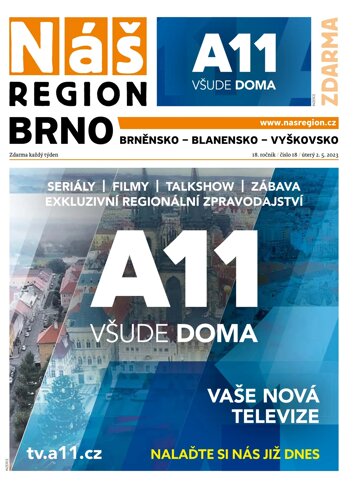Obálka e-magazínu Náš Region - Brno 18/2023