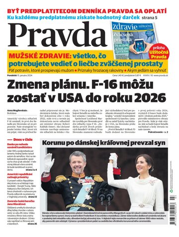 Obálka e-magazínu Pravda 15. 01. 20224