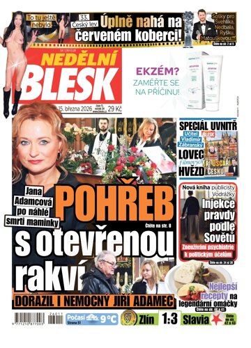 Obálka e-magazínu Nedělní Blesk 15.3.2026