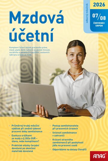 Obálka e-magazínu Mzdová účetní 2026 7–8/2026