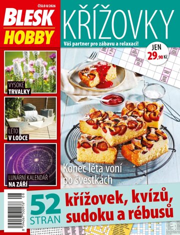 Obálka e-magazínu Blesk Hobby KŘÍŽOVKY 8/2026