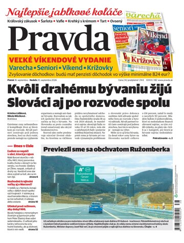 Obálka e-magazínu Pravda 18. 9. 2026