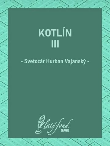 Obálka knihy Kotlín III