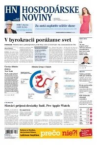 Obálka e-magazínu Hospodárske noviny 23.09.2014
