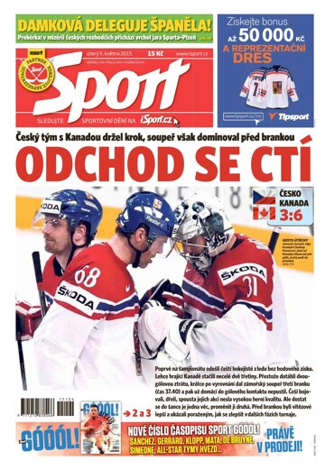 Obálka e-magazínu Sport 5.5.2015