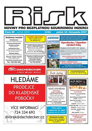Obálka e-magazínu Risk 89/2017