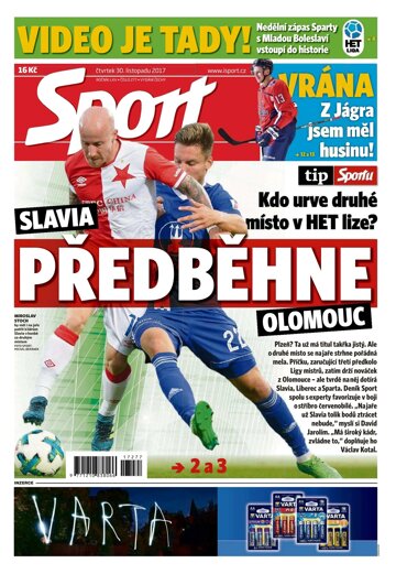 Obálka e-magazínu Sport 30.11.2017