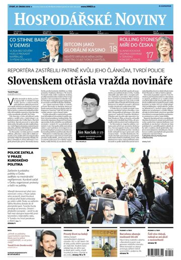 Obálka e-magazínu Hospodářské noviny 041 - 27.2.2018