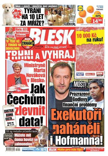 Obálka e-magazínu Blesk 21.2.2019