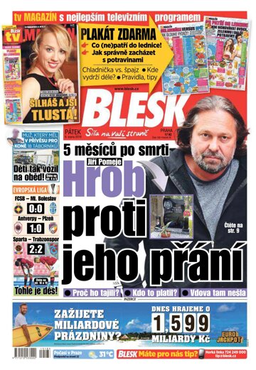 Obálka e-magazínu Blesk 9.8.2019