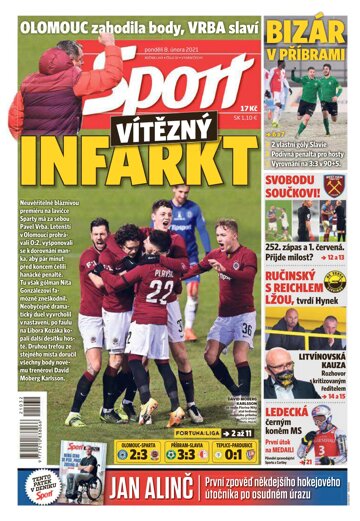 Obálka e-magazínu Sport 8.2.2021