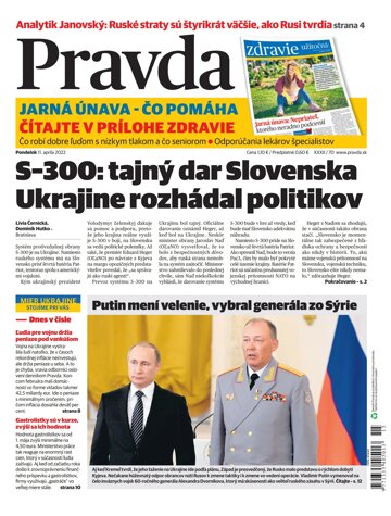 Obálka e-magazínu Pravda 11. 4. 2022