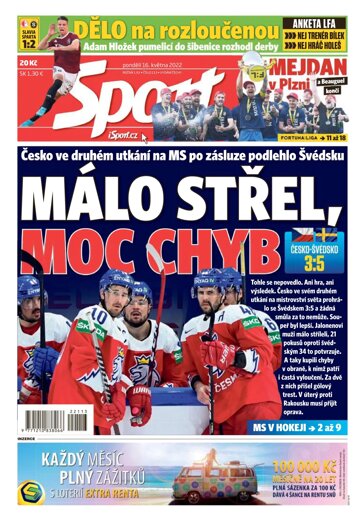 Obálka e-magazínu Sport 16.5.2022