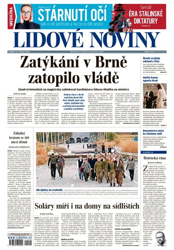 Obálka e-magazínu Lidové noviny 19.10.2022