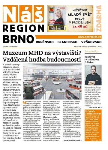 Obálka e-magazínu Náš Region - Brno 9/2023