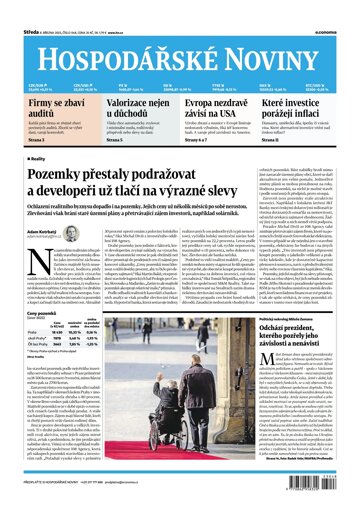 Obálka e-magazínu Hospodářské noviny 048 - 8.3.2023