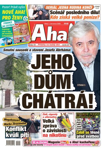 Obálka e-magazínu AHA! 1.7.2025