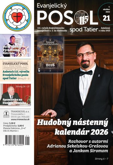 Obálka e-magazínu Evanjelický posol spod Tatier 21/2025