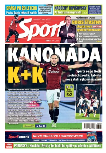 Obálka e-magazínu Sport 16.3.2026