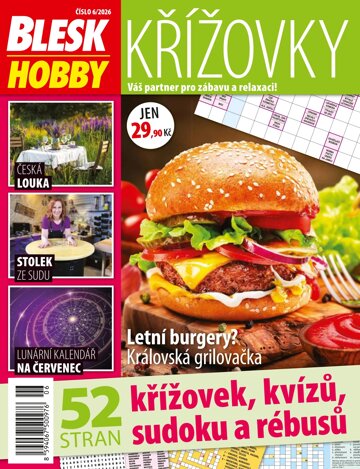 Obálka e-magazínu Blesk Hobby KŘÍŽOVKY 6/2026