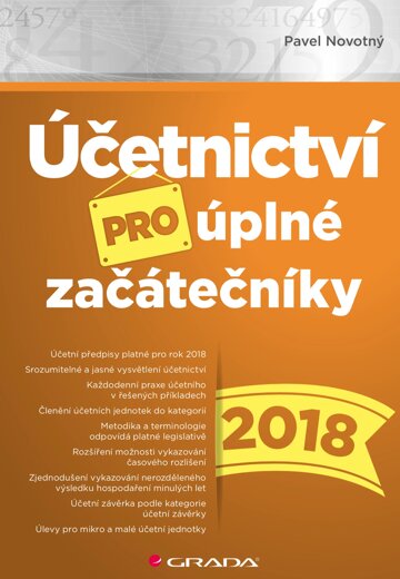 Obálka knihy Účetnictví pro úplné začátečníky 2018