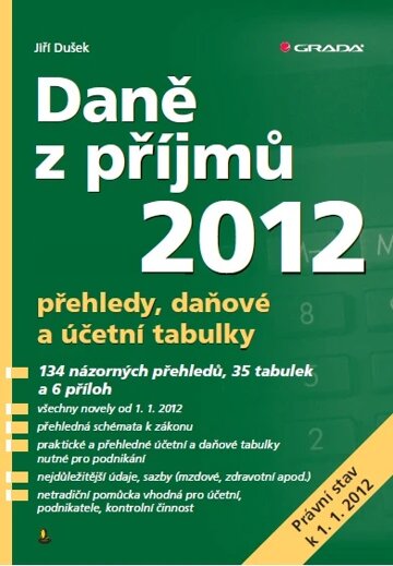 Obálka knihy Daně z příjmů 2012