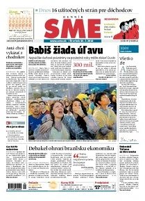 Obálka e-magazínu SME 10.7.2014