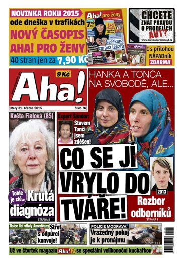 Obálka e-magazínu AHA! 31.3.2015