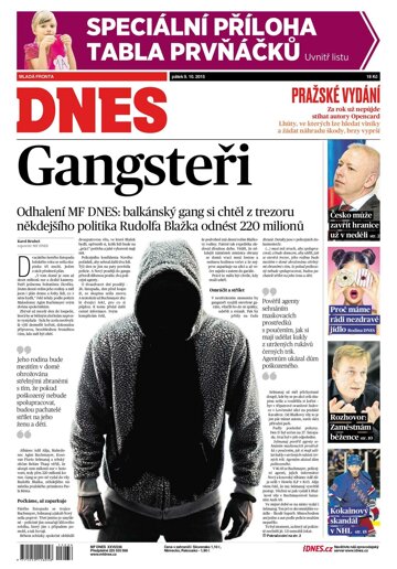 Obálka e-magazínu MF Dnes 9.10.2015