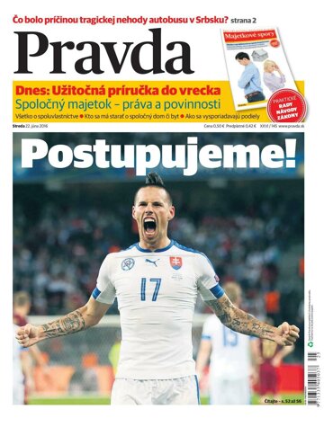 Obálka e-magazínu Pravda 22. 6. 2016