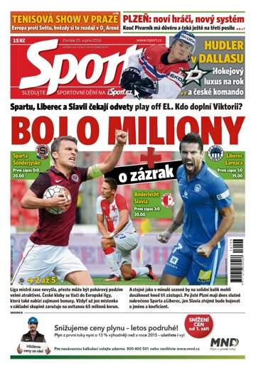 Obálka e-magazínu Sport 25.8.2016