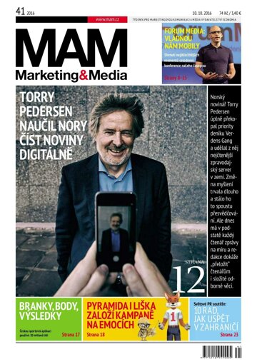 Obálka e-magazínu Marketing & Media 41 - 10.10.2016