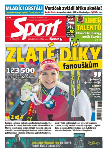 Obálka e-magazínu Sport 19.12.2016