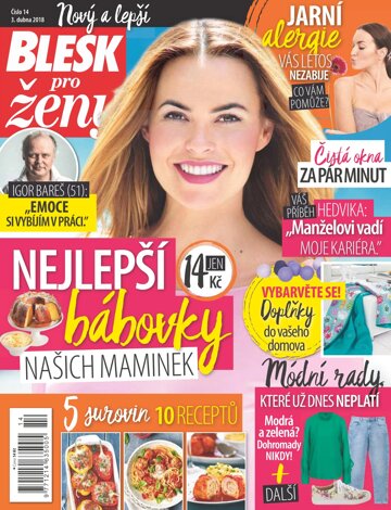 Obálka e-magazínu Blesk pro ženy 3.4.2018