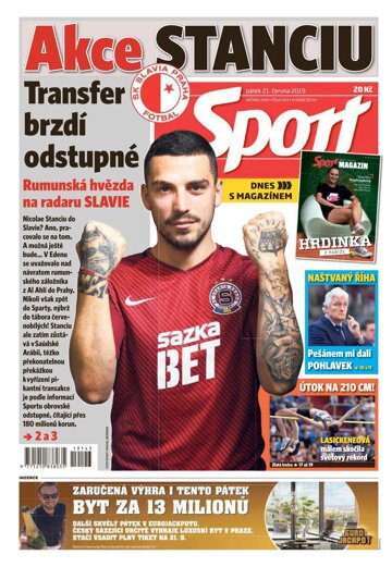 Obálka e-magazínu Sport 21.6.2019