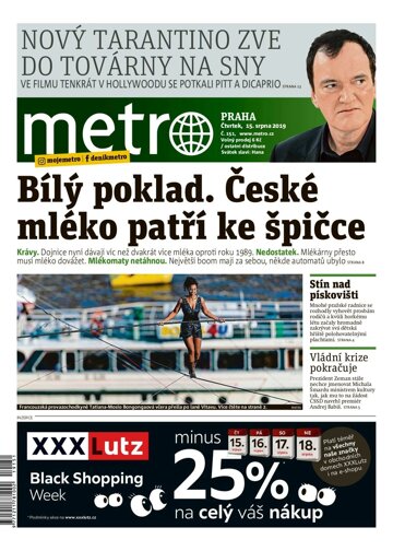 Obálka e-magazínu deník METRO 15.8.2019